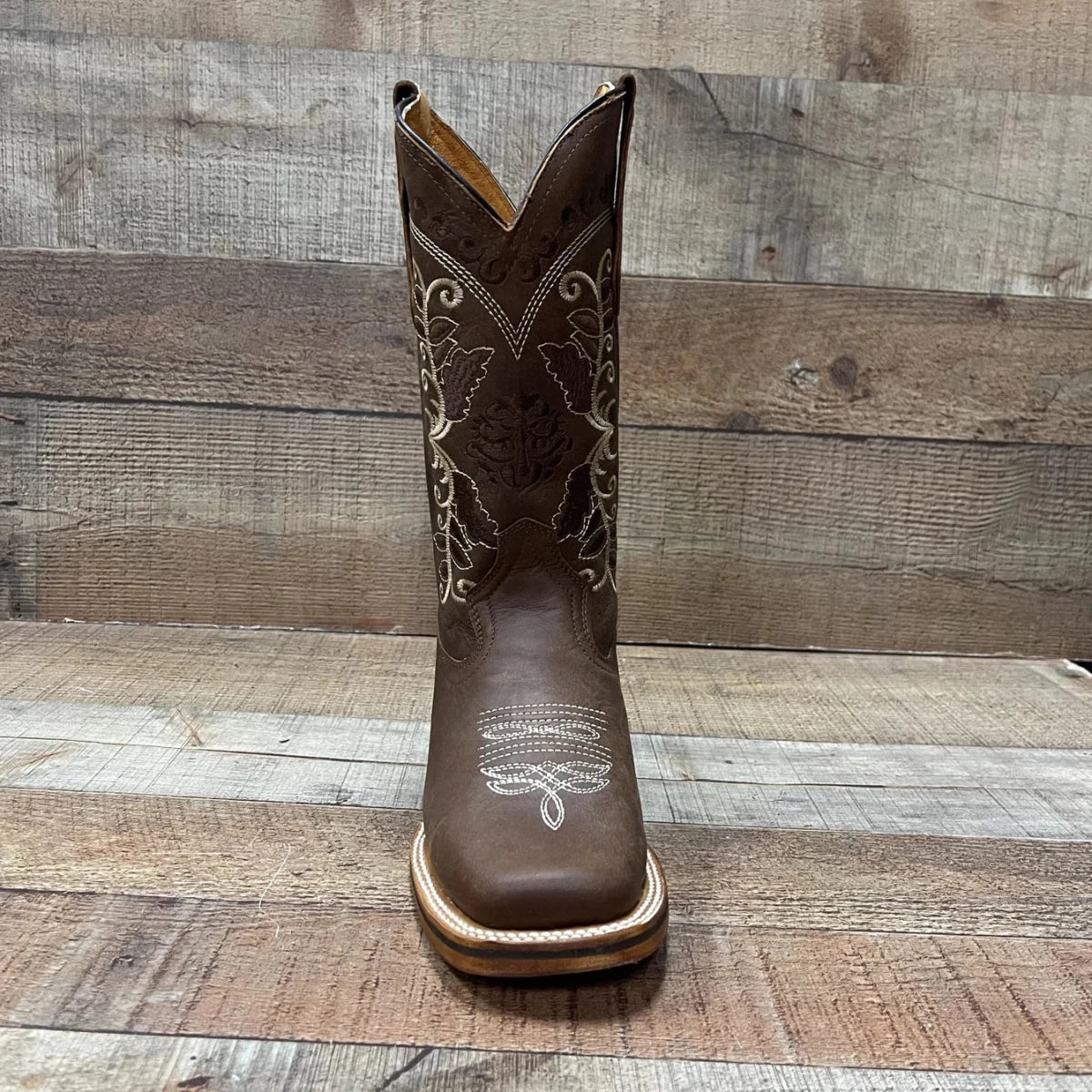 Women's Genuine Leather Cowgirl Rodeo Boots Est. 719 Caoba - OriginalWestern.com