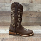 Women's Genuine Leather Cowgirl Rodeo Boots Est. 719 Caoba - OriginalWestern.com