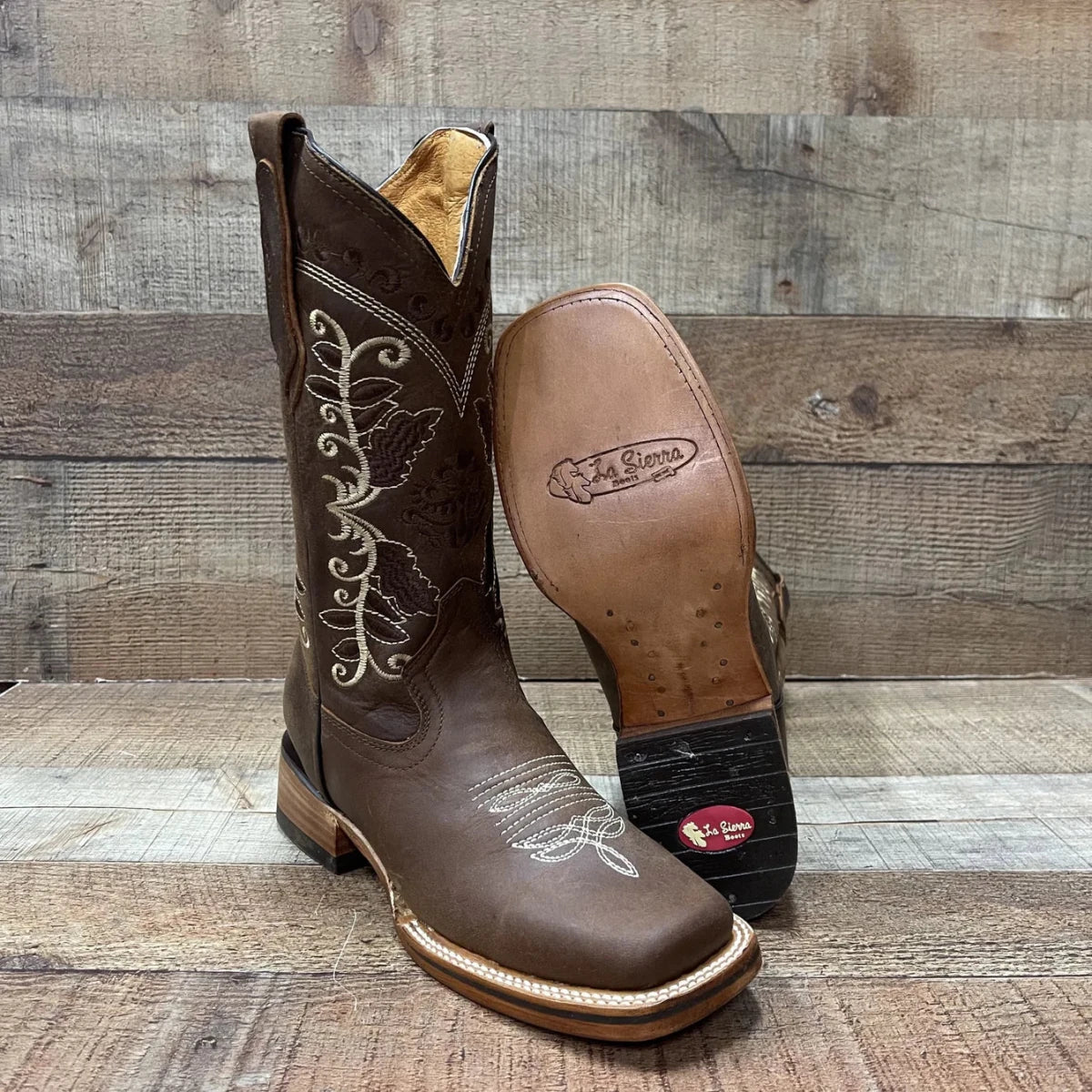Women's Genuine Leather Cowgirl Rodeo Boots Est. 719 Caoba - OriginalWestern.com