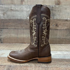 Women's Genuine Leather Cowgirl Rodeo Boots Est. 719 Caoba - OriginalWestern.com