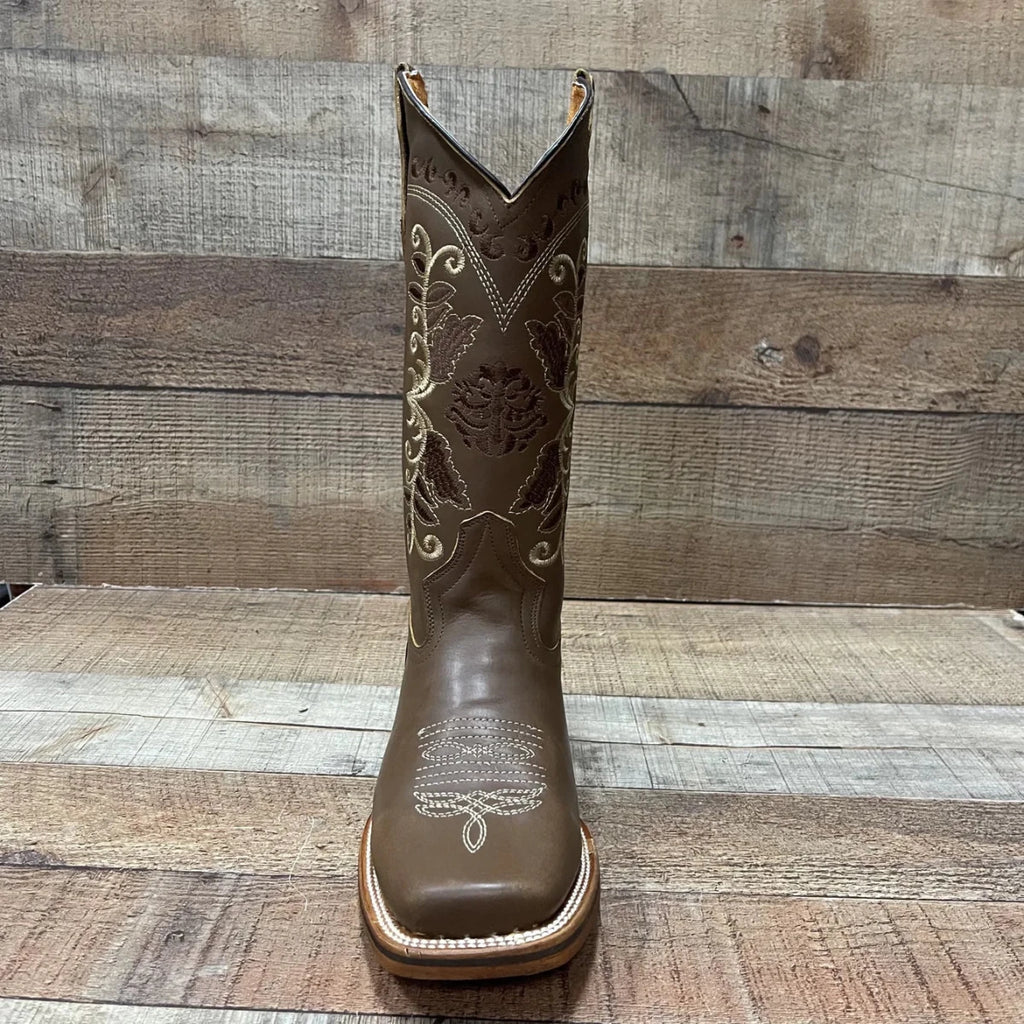 Women's Genuine Leather Cowgirl Rodeo Boots Est. 719 Tan - OriginalWestern.com