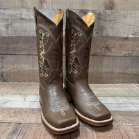 Women's Genuine Leather Cowgirl Rodeo Boots Est. 719 Tan - OriginalWestern.com