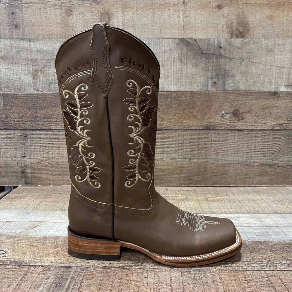 Women's Genuine Leather Cowgirl Rodeo Boots Est. 719 Tan - OriginalWestern.com