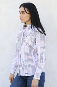 Women's Modern Fit Stretch Foil Fashion Shirt