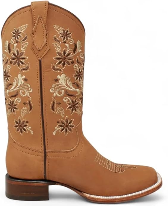 Women’s Nubuck Suede Square Toe Western Boots - OriginalWestern.com