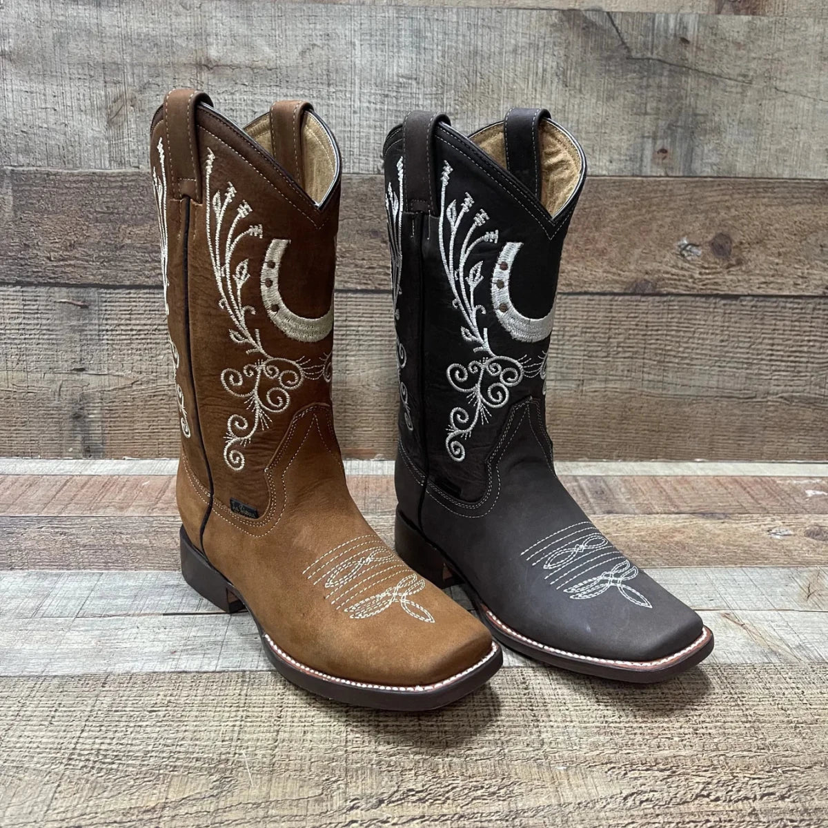 Women's Rodeo Cowgirl Boots Est. 388 Brown - OriginalWestern.com
