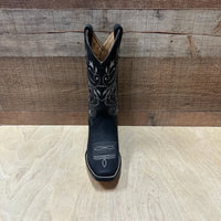 Women's Rodeo Cowgirl Boots Genuine Leather Snipped Toe Boots Est. 404 Black - OriginalWestern.com