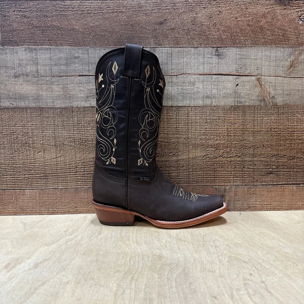 Women's Rodeo Cowgirl Boots Genuine Leather Snipped Toe Boots Est. 404 Brown - OriginalWestern.com
