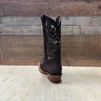 Women's Rodeo Cowgirl Boots Genuine Leather Snipped Toe Boots Est. 404 Brown - OriginalWestern.com