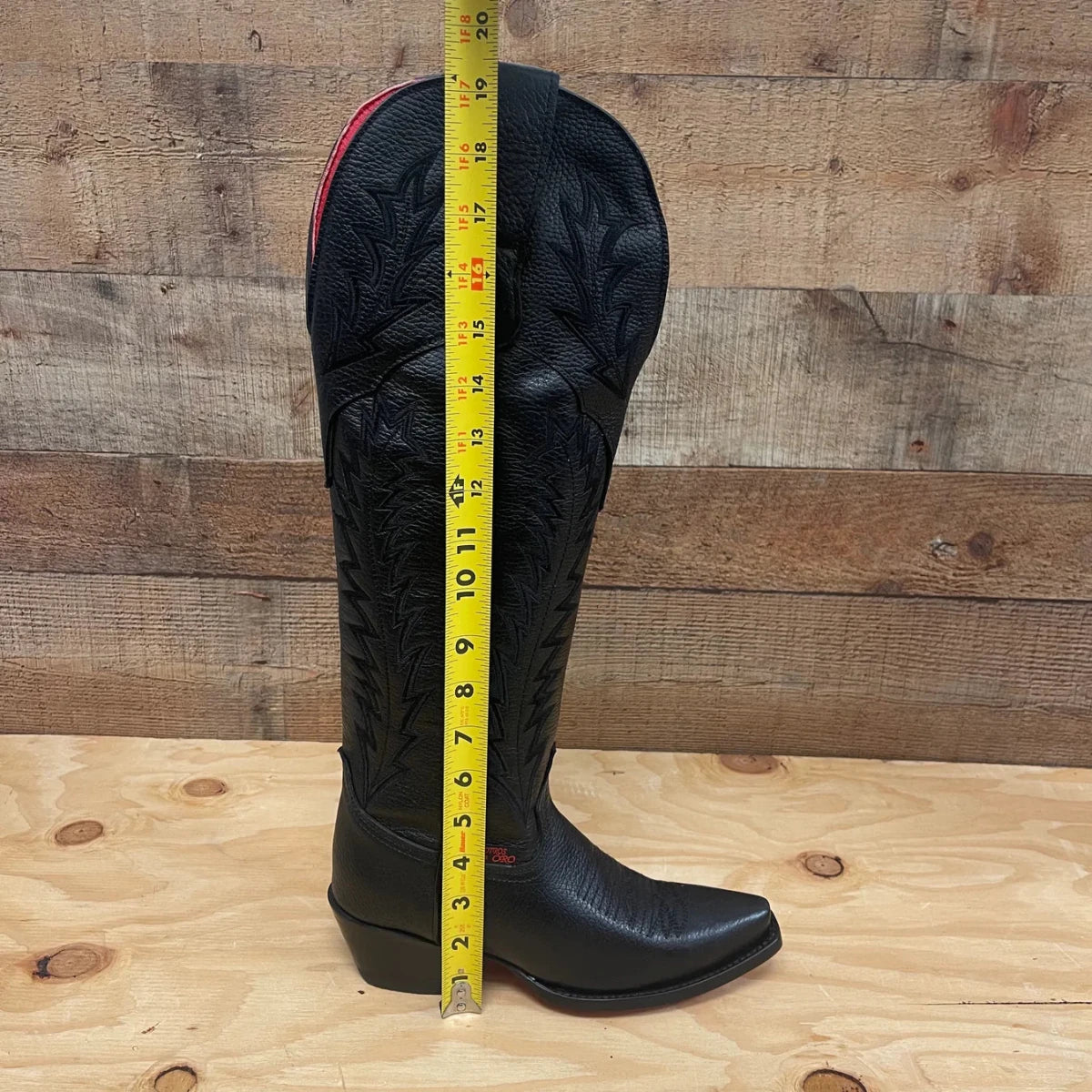 Women's Rodeo Cowgirl Boots Genuine Leather Snipped Toe High Heel Boots with Zipper Est. 203 - OriginalWestern.com