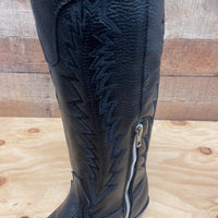 Women's Rodeo Cowgirl Boots Genuine Leather Snipped Toe High Heel Boots with Zipper Est. 203 - OriginalWestern.com