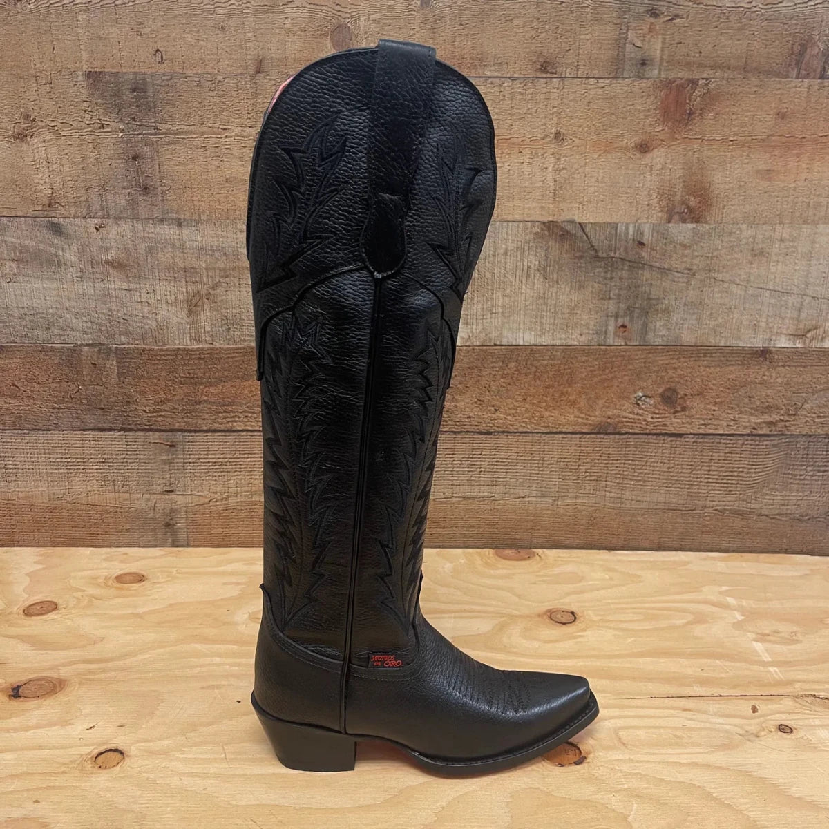 Women's Rodeo Cowgirl Boots Genuine Leather Snipped Toe High Heel Boots with Zipper Est. 203 - OriginalWestern.com