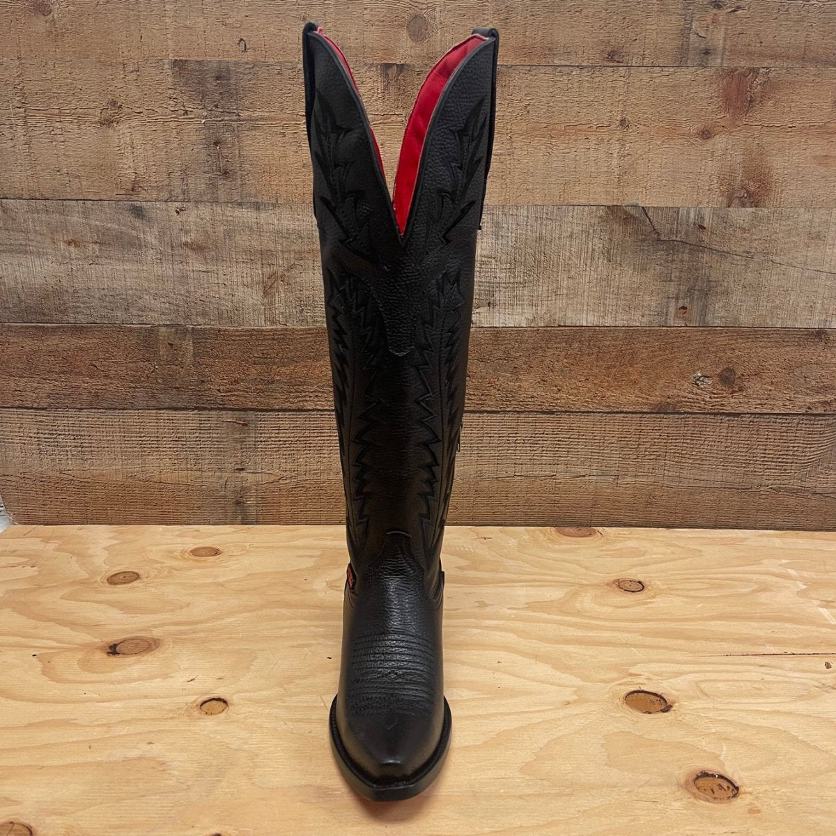 Women's Rodeo Cowgirl Boots Genuine Leather Snipped Toe High Heel Boots with Zipper Est. 203 - OriginalWestern.com