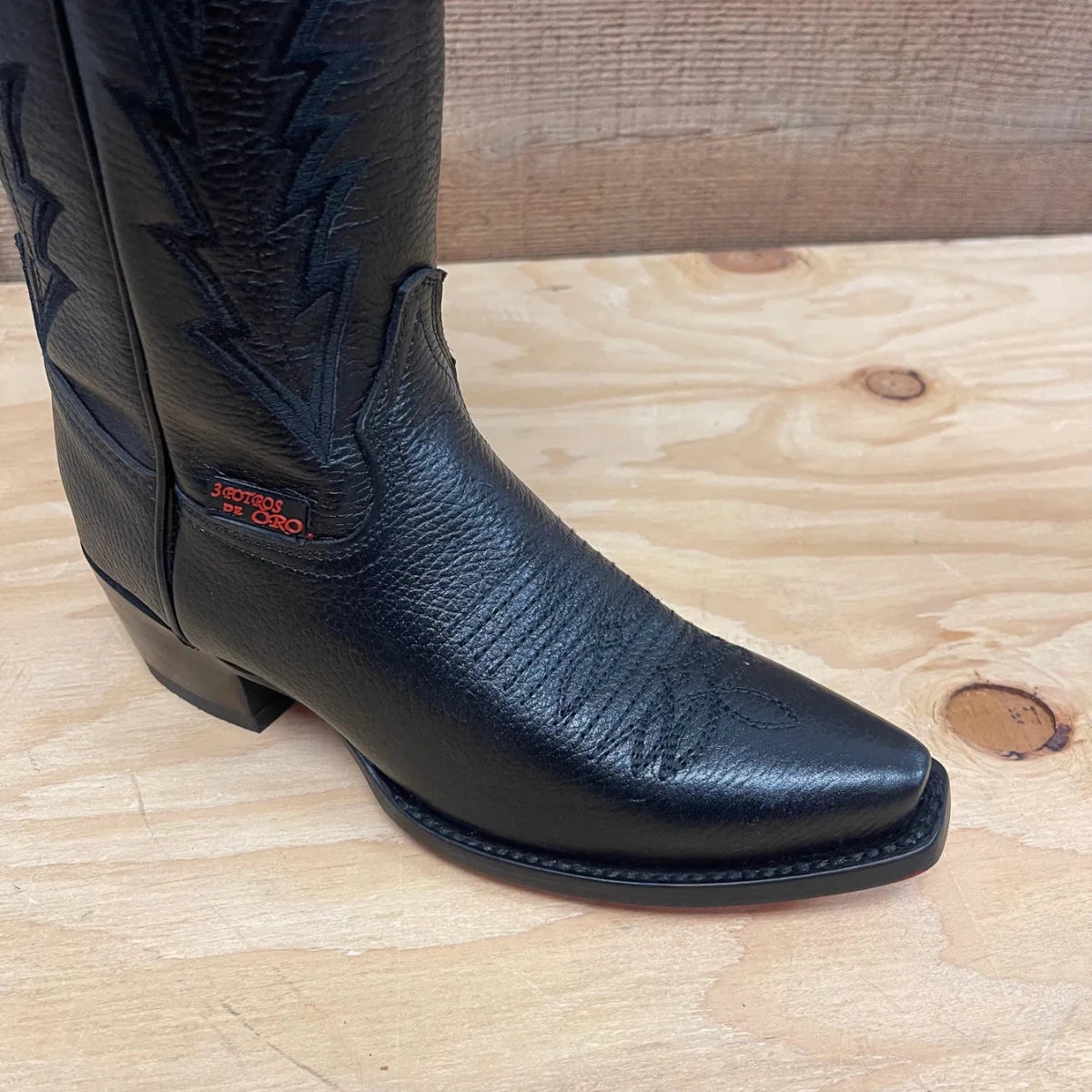 Women's Rodeo Cowgirl Boots Genuine Leather Snipped Toe High Heel Boots with Zipper Est. 203 - OriginalWestern.com