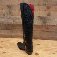 Women's Rodeo Cowgirl Boots Genuine Leather Snipped Toe High Heel Boots with Zipper Est. 203 - OriginalWestern.com