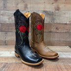 Women's Rodeo Napa Leather Sole Cowgirl Boots Est. 703 Tan - OriginalWestern.com
