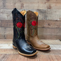 Women's Rodeo Napa Leather Sole Cowgirl Boots Est. 703 Tan - OriginalWestern.com