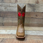 Women's Rodeo Napa Leather Sole Cowgirl Boots Est. 703 Tan - OriginalWestern.com