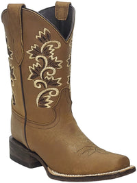 Women´s Silverton Amanda All Leather Square Toe Boots-Tobacco - OriginalWestern.com