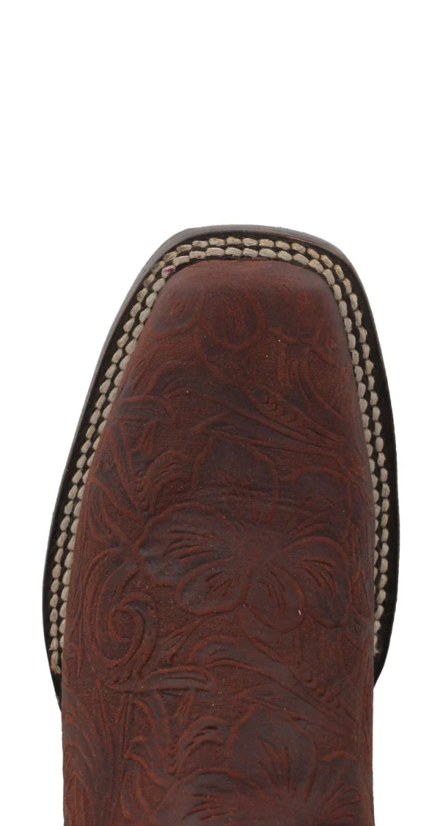 Women´s Silverton Andrea All Leather Square Toe Boots-Shedron - OriginalWestern.com