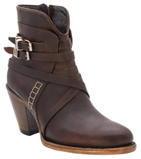 Women´s Silverton Baker All Leather Round Toe Short Boots-Honey - OriginalWestern.com