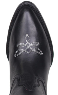 Women´s Silverton Destiny All Leather Snip Toe Knee High Boots-Black - OriginalWestern.com