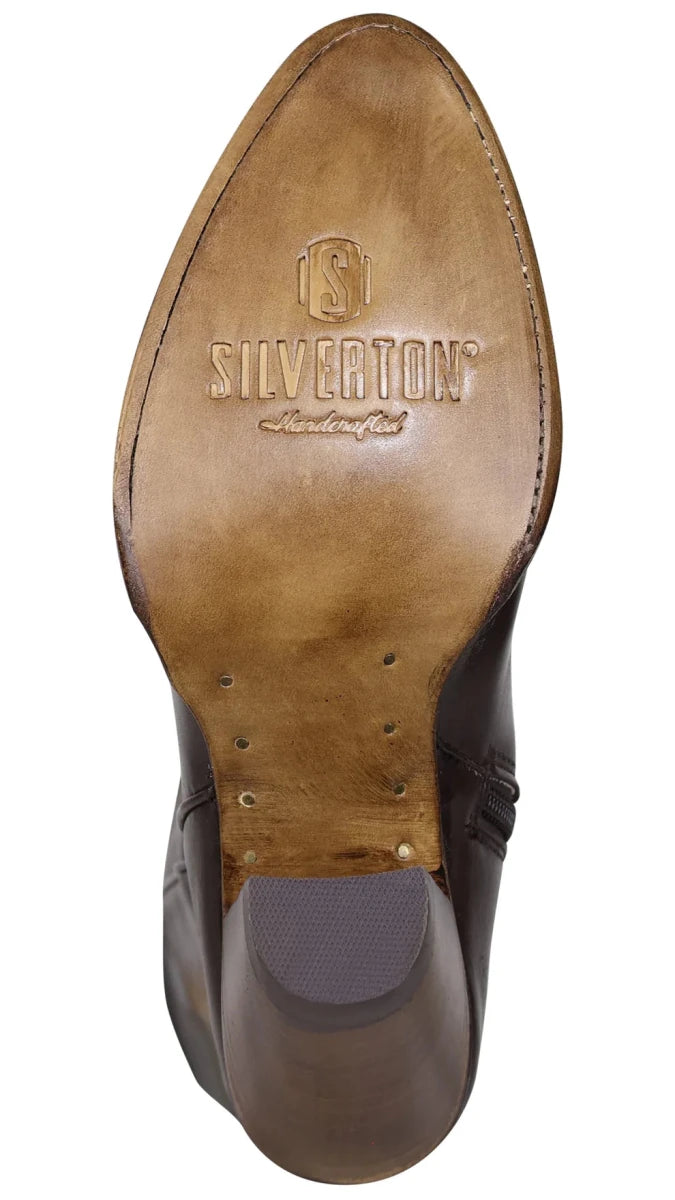 Women´s Silverton Destiny All Leather Snip Toe Knee High Boots - Brown - OriginalWestern.com