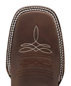 Women´s Silverton Dreamcatcher All Leather Wide Square Toe Boots - Brown - OriginalWestern.com