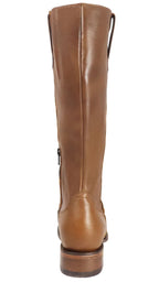 Women´s Silverton Eleanor All Leather Wide Square Toe Knee High Boots-Honey - OriginalWestern.com