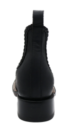 Women´s Silverton Ellie All Leather Wide Square Toe Short Boots-Black - OriginalWestern.com