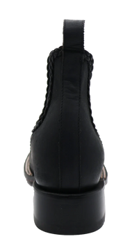 Women´s Silverton Ellie All Leather Wide Square Toe Short Boots-Black - OriginalWestern.com
