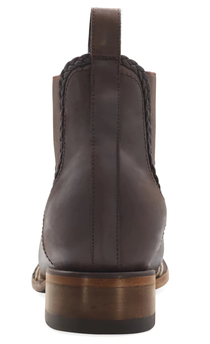 Women´s Silverton Ellie All Leather Wide Square Toe Short Boots-Brown - OriginalWestern.com