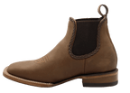 Women´s Silverton Ellie All Leather Wide Square Toe Short Boots-Tobacco - OriginalWestern.com