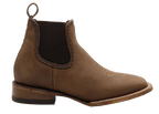 Women´s Silverton Ellie All Leather Wide Square Toe Short Boots-Tobacco - OriginalWestern.com