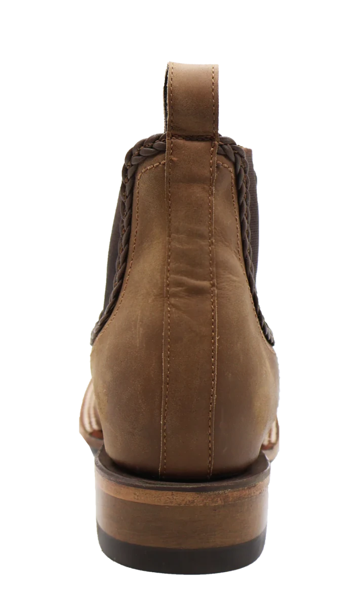 Women´s Silverton Ellie All Leather Wide Square Toe Short Boots-Tobacco - OriginalWestern.com