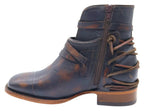 Women´s Silverton Gipsy All Leather Wide Square Toe Short Boots-Black/Brown - OriginalWestern.com