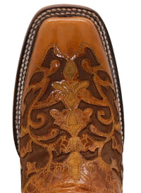 Women´s Silverton Grace All Leather Square Toe Boots - Cognac - OriginalWestern.com