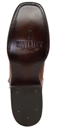 Women´s Silverton Grace All Leather Square Toe Boots - Cognac - OriginalWestern.com