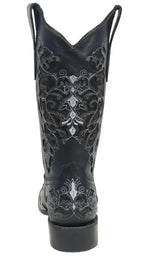 Women´s Silverton Grace All Leather Wide Square Toe Boots - Black - OriginalWestern.com