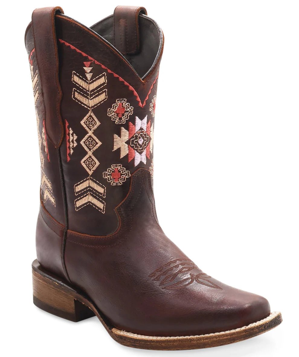 Women´s Silverton Indiana All Leather Wide Square Toe Boots - Shedron - OriginalWestern.com