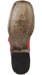 Women´s Silverton Mary All Leather Wide Square Toe Boots - Red - OriginalWestern.com