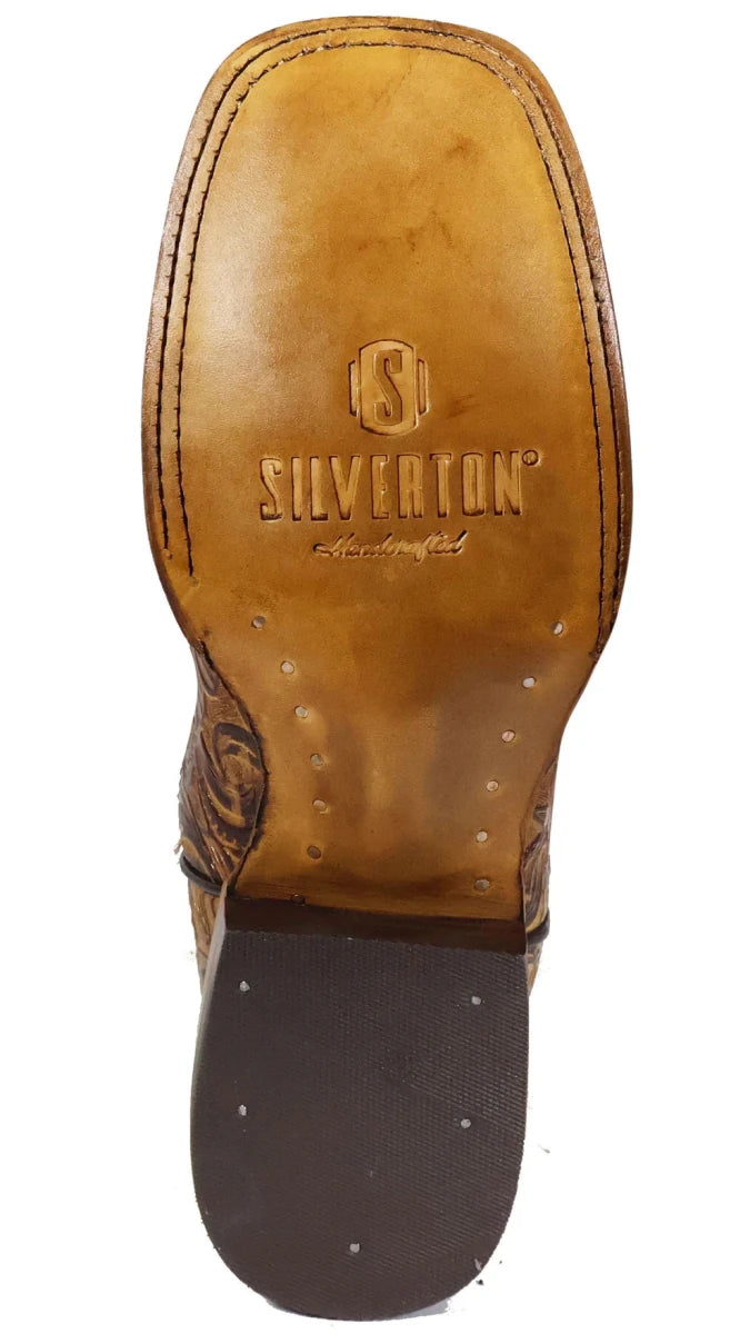 Women´s Silverton Miranda All Leather Wide Square Toe Boots-Honey - OriginalWestern.com