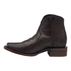 Women´s Silverton Nelly All Leather Square Toe Short Boots-Chocolate - OriginalWestern.com