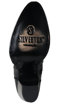 Women´s Silverton Nora All Leather Snip Toe Knee High Boots-Black - OriginalWestern.com