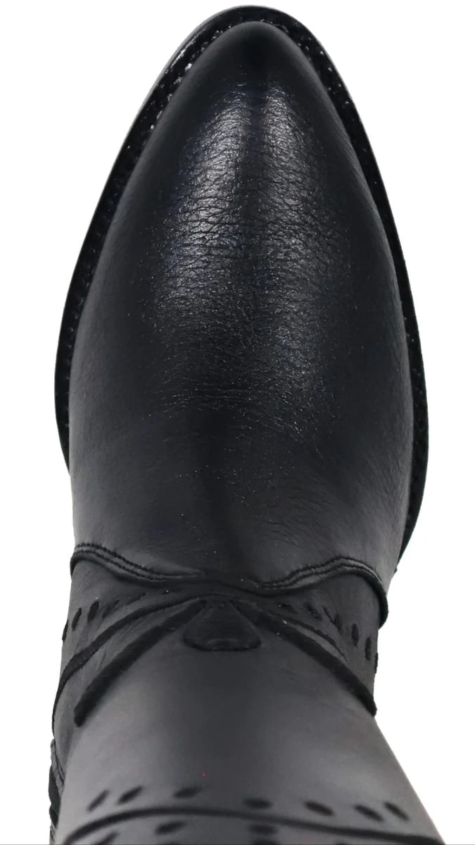Women´s Silverton Nora All Leather Snip Toe Knee High Boots-Black - OriginalWestern.com