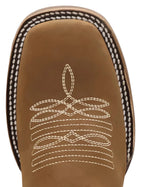Women´s Silverton Patriot Lady All Leather Wide Square Toe Boots-Tobacco - OriginalWestern.com