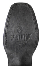 Women´s Silverton Sara All Leather Square Toe Boots - Black - OriginalWestern.com
