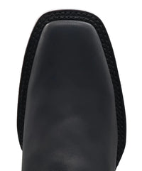 Women´s Silverton Shania All Leather Square Toe Short Boots-Black - OriginalWestern.com