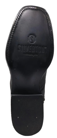 Women´s Silverton Shania All Leather Square Toe Short Boots-Black - OriginalWestern.com