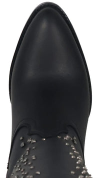 Women´s Silverton Taylor All Leather Snip Toe Knee High Boots-Black - OriginalWestern.com